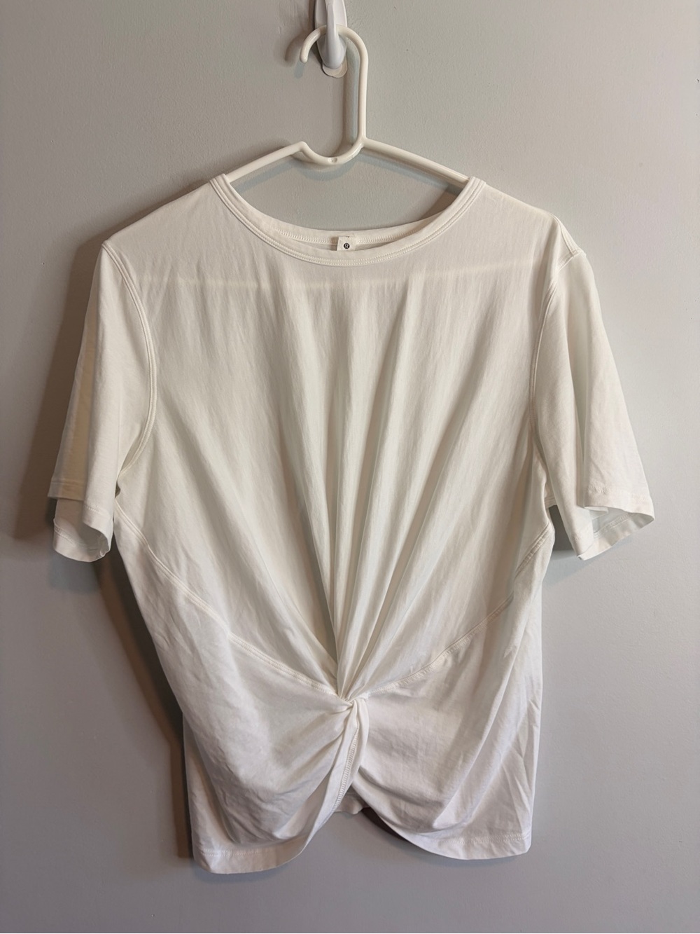 lululemon athletica White Twist Short Sleeve Tee